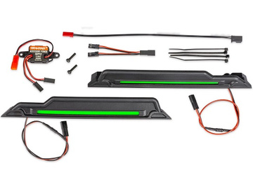Traxxas LED light kit, green, complete (underbody) Traxxas LED light kit, green, complete (underbody) / TRA10998-GRN