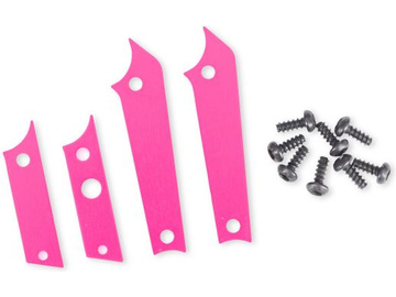 Traxxas panely šasi hliníkové růžové / TRA12016-PINK