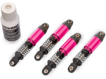 Traxxas tlumič GTM Pro hliníkový růžový (sada) Traxxas tlumič GTM Pro hliníkový růžový (sada) / TRA12060-PINK
