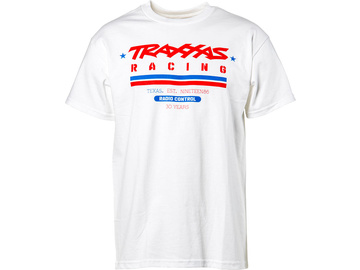 Traxxas tričko Heritage bílé M / TRA1383-M