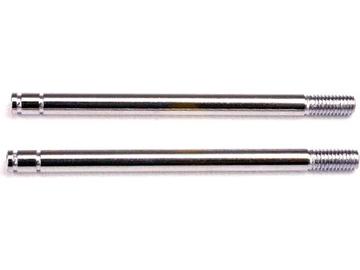 Traxxas Shock shafts, steel, chrome finish (long) (2) / TRA1664