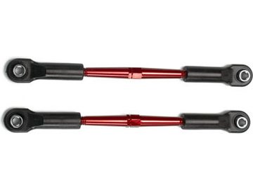 Traxxas Turnbuckles, aluminum (red-anodized), toe links, 61mm (2) Traxxas Turnbuckles, aluminum (red-anodized), toe links, 61mm (2) / TRA2336X