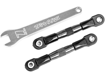Traxxas Camber links, rear (TUBES charcoal gray-anodized, 7075-T6 aluminum) (2) (fits Drag Slash) / TRA2443A