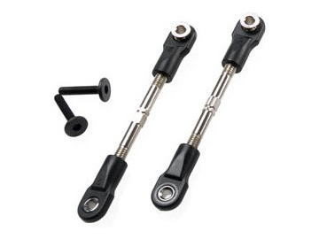 Traxxas Turnbuckles, camber link, 47mm (67mm center to center) (front) (2) / TRA2444