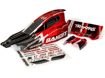 Traxxas Body, Bandit, black & red (painted, decals applied) / TRA2450