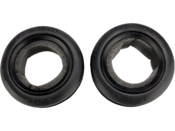 Traxxas Tires 2.2", Ribbed (2)/ foam inserts (wide, front) / TRA2471