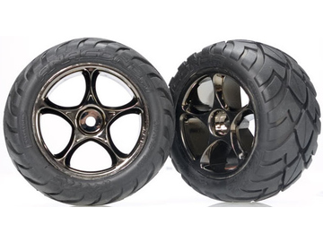 Traxxas kolo 2.2", disk Tracer černý chrom, pneu Anaconda (2) (zadní) / TRA2478A