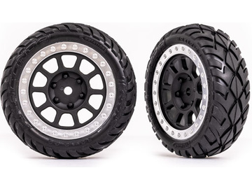 Traxxas kolo 2.2", disk šedý/chromovaný, pneu Anaconda (2) (přední) Traxxas kolo 2.2", disk šedý/chromovaný, pneu Anaconda (2) (přední) / TRA2479G