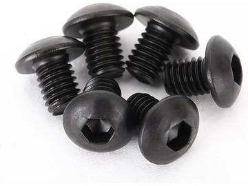 Traxxas Screws, M3x4mm BH (hex drive) (6) Traxxas Screws, M3x4mm BH (hex drive) (6) / TRA2515