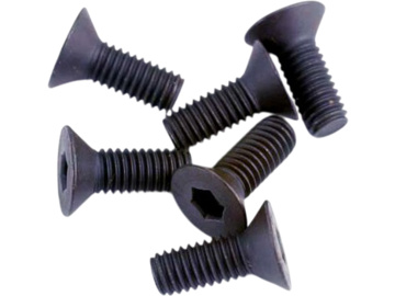 Traxxas Screws, M3x8mm countersunk (hex drive) (6) Traxxas Screws, M3x8mm countersunk (hex drive) (6) / TRA2550