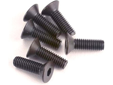 Traxxas Screws, M3x10mm countersunk (hex drive) (6) Traxxas Screws, M3x10mm countersunk (hex drive) (6) / TRA2551