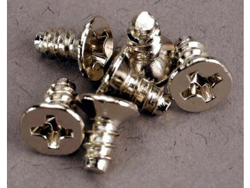 Traxxas Screws, 3x6mm countersunk self-tapping (6) / TRA2653