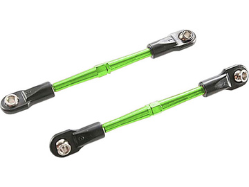 Traxxas Turnbuckles, aluminum (green-anodized), toe links, 59mm (2) / TRA3139G
