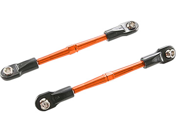 Traxxas Turnbuckles, aluminum (orange-anodized), toe links, 59mm (2) / TRA3139T