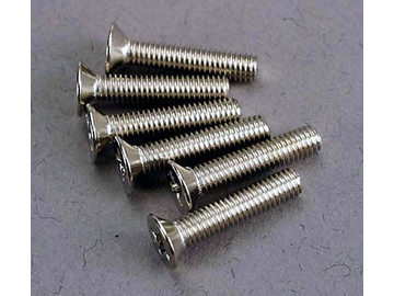 Traxxas šroub křížový M3x15mm zápustná hlava zink. (6) Traxxas šroub křížový M3x15mm zápustná hlava zink. (6) / TRA3179