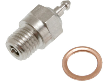 Traxxas Glow plug, super-duty (long-medium)/gasket Traxxas Glow plug, super-duty (long-medium)/gasket / TRA3232X