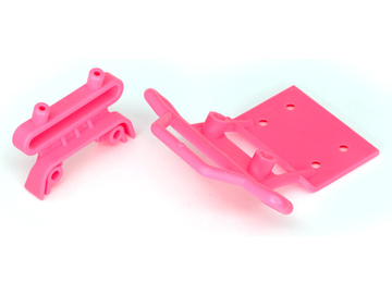 Traxxas Bumper, front / bumper mount, front (pink) / TRA3621P