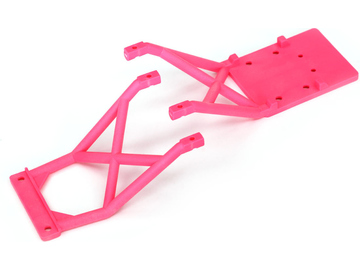Traxxas Skid plates, front & rear (pink) / TRA3623P