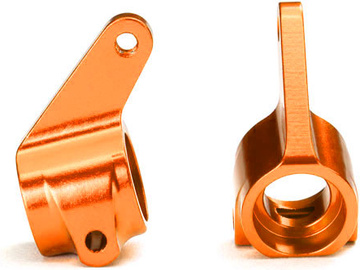 Traxxas Steering blocks, 6061-T6 aluminum (orange-anodized) / TRA3636T