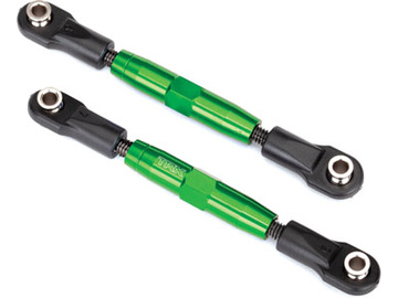 Traxxas Camber links, tubes, 7075-T6 aluminum (green-anodized) (83mm) (2)/ rod ends / TRA3643G
