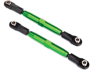 Traxxas Camber links, tubes, 7075-T6 aluminum (green-anodized) (73mm) (2)/ rod ends / TRA3644G