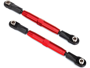 Traxxas Camber links, tubes, 7075-T6 aluminum (red-anodized) (73mm) (2)/ rod ends / TRA3644R