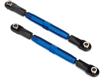 Traxxas Camber links, tubes, 7075-T6 aluminum (blue-anodized) (73mm) (2)/ rod ends / TRA3644X