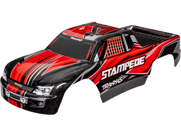 Traxxas Body, Stampede, red (painted, decals applied) / TRA3651