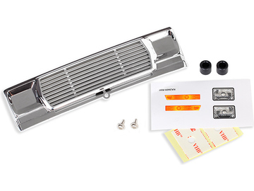 Traxxas Grill, Bigfoot No. 1 (chrome) Traxxas Grill, Bigfoot No. 1 (chrome) / TRA3656