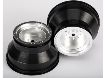 Traxxas Wheels 2.0/3.0", satin chrome, 29mm (pair) Traxxas Wheels 2.0/3.0", satin chrome, 29mm (pair) / TRA3664