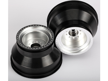 Traxxas Wheels 2.0/3.0", satin chrome, 19mm (pair) Traxxas Wheels 2.0/3.0", satin chrome, 19mm (pair) / TRA3666