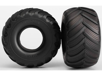 Traxxas Tires, Terra Groove (pair)/ foam inserts (2) / TRA3667