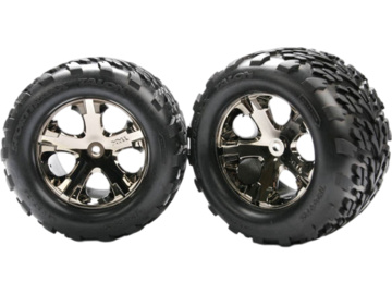 Traxxas Wheels 2.8", All-Star black chrome wheels, 29mm, Talon tires, foam inserts (2) Traxxas Wheels 2.8", All-Star black chrome wheels, 29mm, Talon tires, foam inserts (2) / TRA3668A