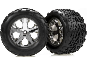 Traxxas kolo 2.8", All-Star stříbrný disk, 29mm, pneu Talon (pár) Traxxas kolo 2.8", All-Star stříbrný disk, 29mm, pneu Talon (pár) / TRA3668