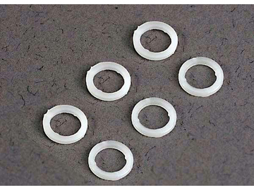 Traxxas White plastic washers (5x8x1.0mm) (6) Traxxas White plastic washers (5x8x1.0mm) (6) / TRA3685