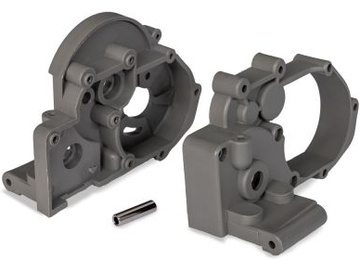 Traxxas Gearbox halves, Magnum 272 (slate gray) / TRA3691-SLGRY