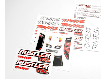 Traxxas samolepky: Rustler VXL / TRA3713R