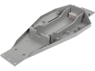 Traxxas Lower chassis (gray) (166mm long battery compartment) Traxxas Lower chassis (gray) (166mm long battery compartment) / TRA3728A