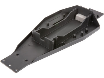 Traxxas Lower chassis (black) (166mm long battery compartment) / TRA3728