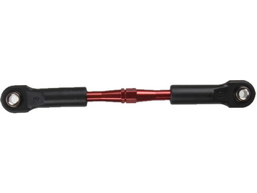 Traxxas hliníková stavitelná ojnička 49mm červená s koncovkami / TRA3738