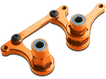 Traxxas Steering bellcranks, drag link (orange-anodized 6061-T6 aluminum) / TRA3743T