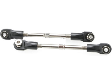 Turnbuckles, toe link, 59mm (2) (assembled with rod ends and hollow balls) / TRA3745