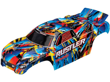 Traxxas Body, Rustler, Rock n' Roll (painted, decals applied) Traxxas Body, Rustler, Rock n' Roll (painted, decals applied) / TRA3748