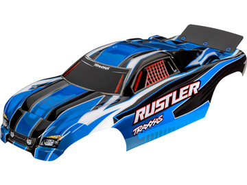 Traxxas Body, Rustler, blue (painted, decals applied) Traxxas Body, Rustler, blue (painted, decals applied) / TRA3750X