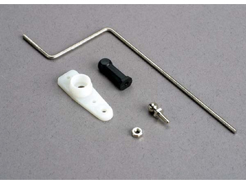 Traxxas Steering rod/ plastic rod end/ chrome threaded ball & nut/ servo horn / TRA3825