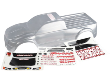 Traxxas karosérie čirá, samolepky: E-Maxx Brushless Traxxas karosérie čirá, samolepky: E-Maxx Brushless / TRA3915