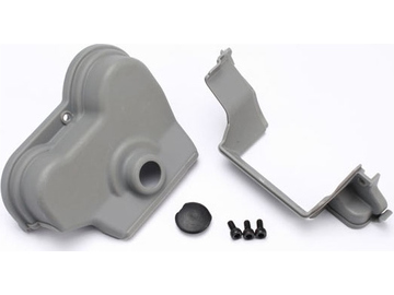 Traxxas Cover, gear (upper & lower) (1)/ dust plug (1)/ 3x6mm CS (3) / TRA3977