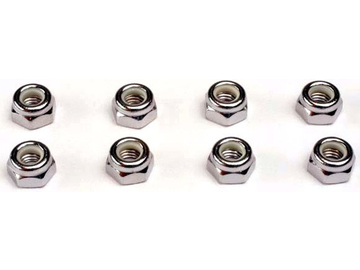 Traxxas Nuts, 5mm nylon locking (8) / TRA4147