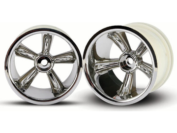Traxxas Wheels 2.2", TRX Pro-Star, chrome (2) (rear) Traxxas Wheels 2.2", TRX Pro-Star, chrome (2) (rear) / TRA4172