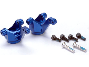 Traxxas těhlice přední hliníková modrá (pár): 4-Tec / TRA4336X